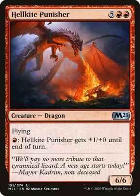 Magic: The Gathering - Core Set 2021 - Hellkite Punisher - Uncommon - Normal