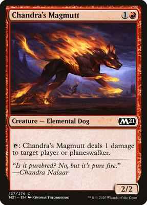 Magic: The Gathering - Core Set 2021 - Chandra's Magmutt - Common - Normal