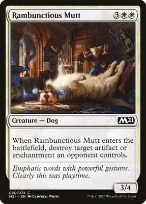 Magic: The Gathering - Core Set 2021 - Rambunctious Mutt - Common - Normal
