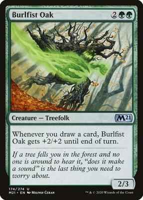 Magic: The Gathering - Core Set 2021 - Burlfist Oak - Uncommon - Normal
