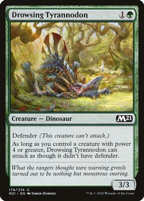 Magic: The Gathering - Core Set 2021 - Drowsing Tyrannodon - Normal - Anime Card Craze