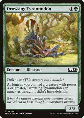 Magic: The Gathering - Core Set 2021 - Drowsing Tyrannodon - Common - Normal