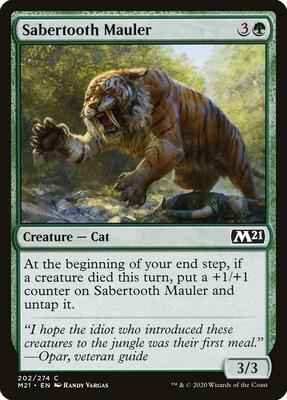Magic: The Gathering - Core Set 2021 - Sabertooth Mauler - Common - Normal