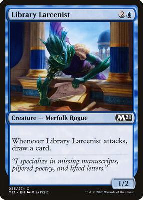 Magic: The Gathering - Core Set 2021 - Library Larcenist - Normal - Anime Card Craze