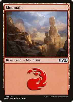 Magic: The Gathering - Core Set 2021 - Mountain (269) - Land - Normal