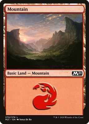 Magic: The Gathering - Core Set 2021 - Mountain (270) - Land - Normal
