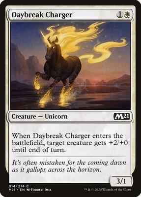 Magic: The Gathering - Core Set 2021 - Daybreak Charger - Common - Normal