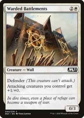 Magic: The Gathering - Core Set 2021 - Warded Battlements - Common - Normal