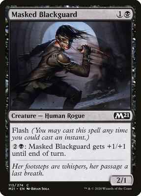 Magic: The Gathering - Core Set 2021 - Masked Blackguard - Common - Normal