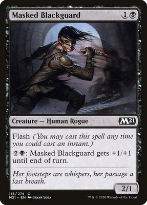 Magic: The Gathering - Core Set 2021 - Masked Blackguard - Normal - Anime Card Craze