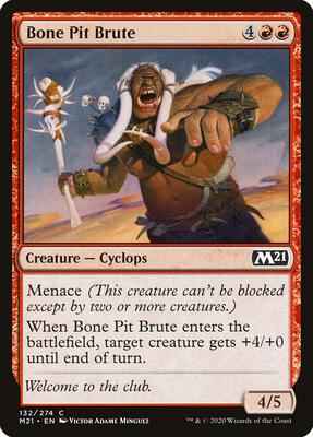 Magic: The Gathering - Core Set 2021 - Bone Pit Brute - Common - Normal