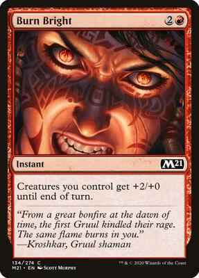 Magic: The Gathering - Core Set 2021 - Burn Bright - Common - Normal