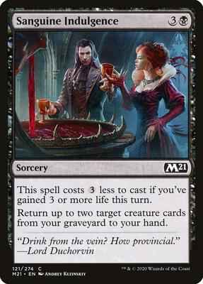 Magic: The Gathering - Core Set 2021 - Sanguine Indulgence - Common - Normal