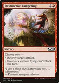 Magic: The Gathering - Core Set 2021 - Destructive Tampering - Common - Normal