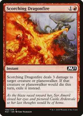 Magic: The Gathering - Core Set 2021 - Scorching Dragonfire - Common - Normal