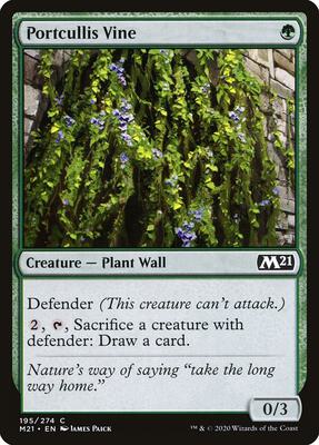 Magic: The Gathering - Core Set 2021 - Portcullis Vine - Normal - Anime Card Craze