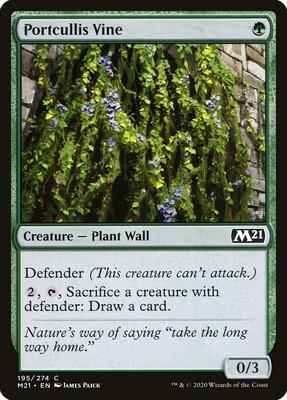 Magic: The Gathering - Core Set 2021 - Portcullis Vine - Common - Normal