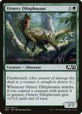 Magic: The Gathering - Core Set 2021 - Ornery Dilophosaur - Common - Normal