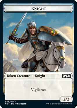 Magic: The Gathering - Core Set 2021 - Knight Token - Token - Normal