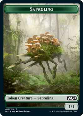 Magic: The Gathering - Core Set 2021 - Saproling Token - Token - Normal