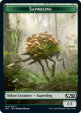 Magic: The Gathering - Core Set 2021 - Saproling Token - Normal - Anime Card Craze