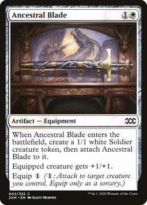 Magic: The Gathering - Double Masters - Ancestral Blade - Common - Foil
