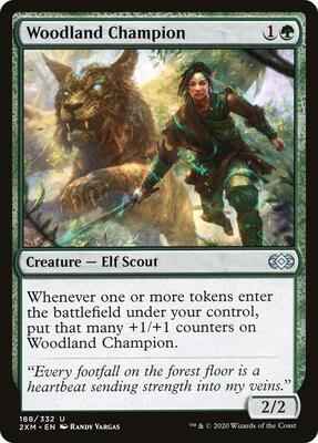Magic: The Gathering - Double Masters - Woodland Champion - Uncommon - Foil