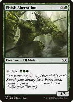 Magic: The Gathering - Double Masters - Elvish Aberration - Common - Normal