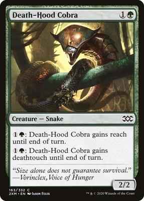 Magic: The Gathering - Double Masters - Death-Hood Cobra - Common - Normal