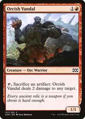 Magic: The Gathering - Double Masters - Orcish Vandal - Common - Normal