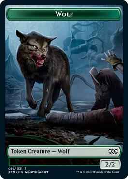 Magic: The Gathering - Double Masters - Wolf Token - Token - Normal