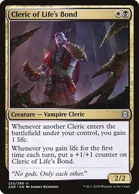 Magic: The Gathering - Zendikar Rising - Cleric of Life's Bond - Uncommon - Normal