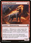 Magic: The Gathering - Zendikar Rising - Akoum Hellhound - Common - Normal