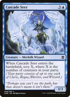 Magic: The Gathering - Zendikar Rising - Cascade Seer - Common - Normal