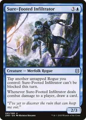Magic: The Gathering - Zendikar Rising - Sure-Footed Infiltrator - Uncommon - Normal