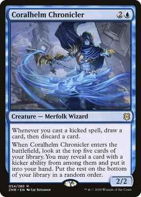 Magic: The Gathering - Zendikar Rising - Coralhelm Chronicler - Rare - Normal
