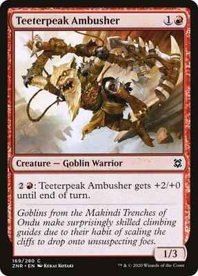Magic: The Gathering - Zendikar Rising - Teeterpeak Ambusher - Common - Normal