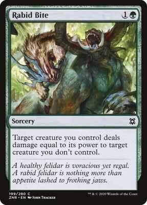 Magic: The Gathering - Zendikar Rising - Rabid Bite - Common - Normal