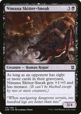 Magic: The Gathering - Zendikar Rising - Nimana Skitter-Sneak - Common - Normal