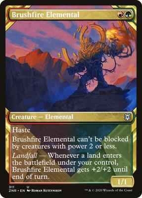 Magic: The Gathering - Zendikar Rising - Brushfire Elemental (Showcase) - Uncommon - Normal