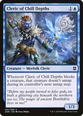 Magic: The Gathering - Zendikar Rising - Cleric of Chill Depths - Common - Normal