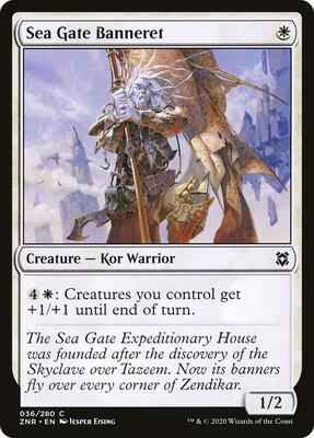 Magic: The Gathering - Zendikar Rising - Sea Gate Banneret - Common - Normal