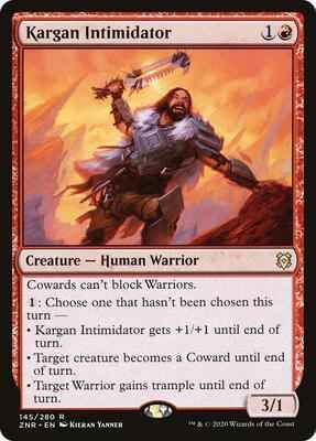 Magic: The Gathering - Zendikar Rising - Kargan Intimidator - Rare - Normal