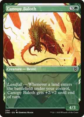 Magic: The Gathering - Zendikar Rising - Canopy Baloth (Showcase) - Common - Normal