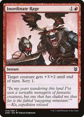 Magic: The Gathering - Zendikar Rising - Inordinate Rage - Common - Normal