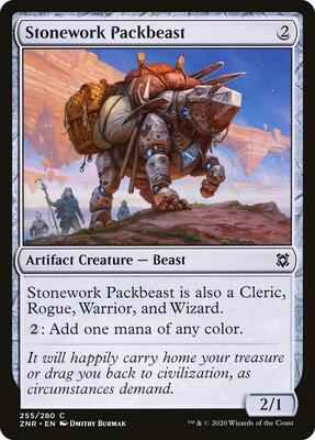 Magic: The Gathering - Zendikar Rising - Stonework Packbeast - Common - Normal