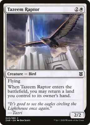 Magic: The Gathering - Zendikar Rising - Tazeem Raptor - Common - Normal