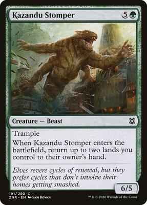 Magic: The Gathering - Zendikar Rising - Kazandu Stomper - Common - Normal