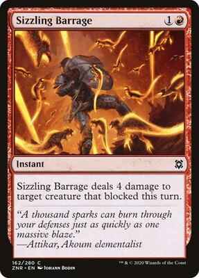 Magic: The Gathering - Zendikar Rising - Sizzling Barrage - Common - Normal