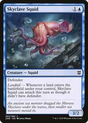 Magic: The Gathering - Zendikar Rising - Skyclave Squid - Common - Normal